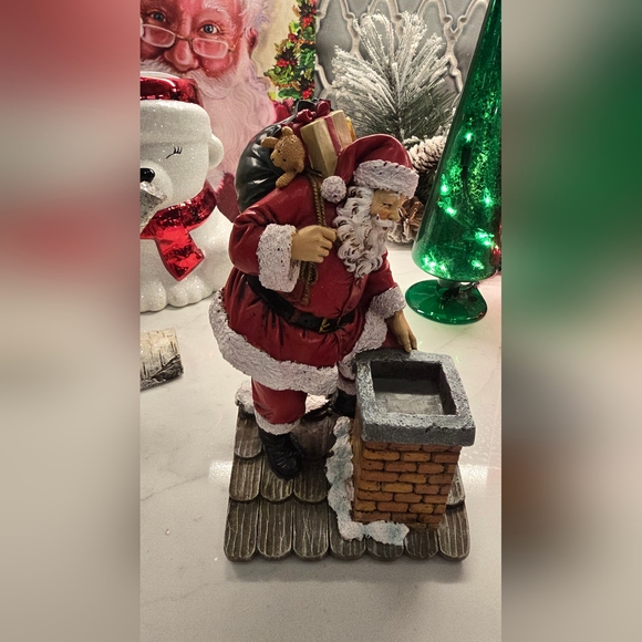 Festive Santa Claus Holiday Figurine - Picture 2 of 9